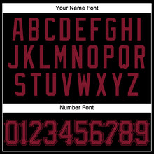 Load image into Gallery viewer, Custom Black Crimson Authentic Sleeveless Baseball Jersey