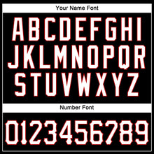 Load image into Gallery viewer, Custom Black White-Red Authentic Sleeveless Baseball Jersey