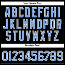 Load image into Gallery viewer, Custom Black Light Blue-White Authentic Sleeveless Baseball Jersey