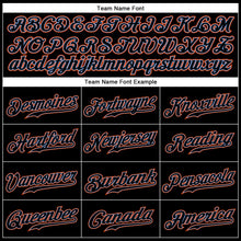 Load image into Gallery viewer, Custom Black Black-Orange Authentic Sleeveless Baseball Jersey