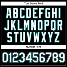 Load image into Gallery viewer, Custom Black White-Teal Authentic Sleeveless Baseball Jersey