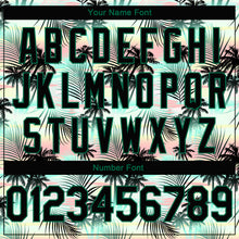 Load image into Gallery viewer, Custom Black Black-Kelly Green 3D Pattern Tropical Hawaii Palm Leaves Authentic Basketball Jersey