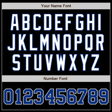 Load image into Gallery viewer, Custom Black Royal-White Authentic Baseball Jersey