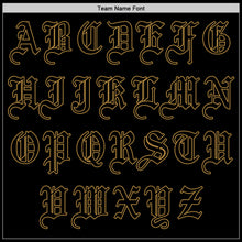 Load image into Gallery viewer, Custom Black Black-Old Gold Authentic Baseball Jersey