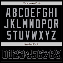 Load image into Gallery viewer, Custom Black Black-Gray Authentic Baseball Jersey