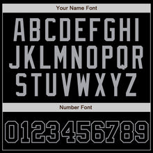 Load image into Gallery viewer, Custom Black Gray Pinstripe Black-Gray Authentic Baseball Jersey