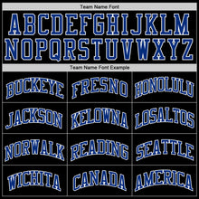 Load image into Gallery viewer, Custom Black Royal-White Authentic Throwback Basketball Jersey