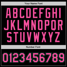 Load image into Gallery viewer, Custom Black Pink-Kelly Green Authentic Throwback Basketball Jersey