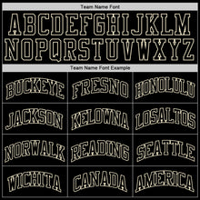 Load image into Gallery viewer, Custom Black Black-Cream Authentic Throwback Basketball Jersey