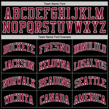 Load image into Gallery viewer, Custom Black Maroon-White Authentic Throwback Basketball Jersey