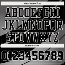 Load image into Gallery viewer, Custom Black Black-Gray Round Neck Sublimation Basketball Suit Jersey