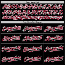 Load image into Gallery viewer, Custom Black Crimson-White Authentic Baseball Jersey