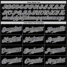 Load image into Gallery viewer, Custom Black Gray-White Authentic Baseball Jersey