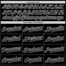 Load image into Gallery viewer, Custom Black Gold-White Authentic Baseball Jersey