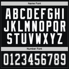 Load image into Gallery viewer, Custom Black White-Gray Hockey Jersey