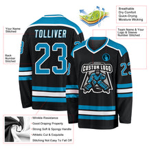 Load image into Gallery viewer, Custom Black Panther Blue-White Hockey Jersey