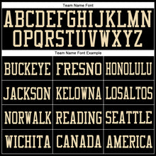 Load image into Gallery viewer, Custom Black Vintage USA Flag-Cream Mesh Authentic Football Jersey