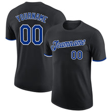 Load image into Gallery viewer, Custom Black Royal-White Performance T-Shirt