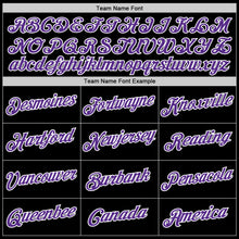 Load image into Gallery viewer, Custom Black Purple-White Performance T-Shirt
