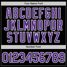 Load image into Gallery viewer, Custom Black Purple-White Performance T-Shirt