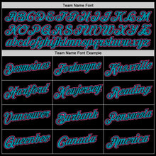 Load image into Gallery viewer, Custom Black Pink-Teal Performance T-Shirt