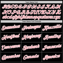 Load image into Gallery viewer, Custom Black Medium Pink-White Performance T-Shirt