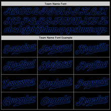 Load image into Gallery viewer, Custom Black Black-Royal Authentic Baseball Jersey