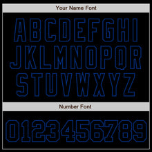 Load image into Gallery viewer, Custom Black Black-Royal Authentic Baseball Jersey