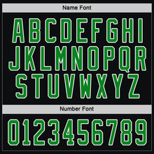 Load image into Gallery viewer, Custom Black Grass Green-White Hockey Jersey
