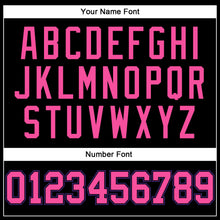 Load image into Gallery viewer, Custom Black Pink-Purple Authentic Throwback Basketball Jersey