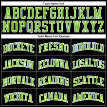 Load image into Gallery viewer, Custom Black Neon Green-White Authentic Throwback Basketball Jersey