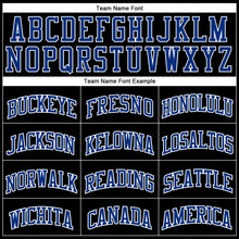 Load image into Gallery viewer, Custom Black Royal-White Authentic Throwback Basketball Jersey