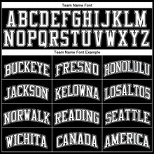 Load image into Gallery viewer, Custom Black White-Gray Authentic Throwback Basketball Jersey