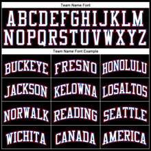 Load image into Gallery viewer, Custom Black White Royal-Red Authentic Throwback Basketball Jersey