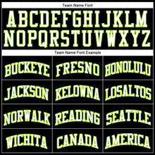 Load image into Gallery viewer, Custom Black Neon Green-White Authentic Throwback Basketball Jersey