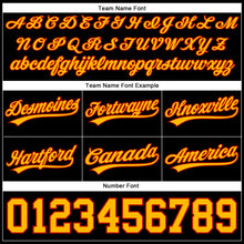 Load image into Gallery viewer, Custom Black Gold-Red Authentic Throwback Basketball Shorts