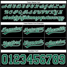 Load image into Gallery viewer, Custom Black Kelly Green-White Authentic Throwback Basketball Shorts