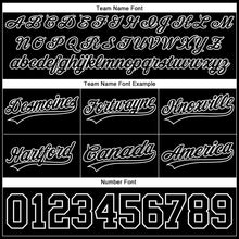 Load image into Gallery viewer, Custom Black White Authentic Throwback Basketball Shorts