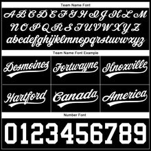 Load image into Gallery viewer, Custom Black White Authentic Throwback Basketball Shorts