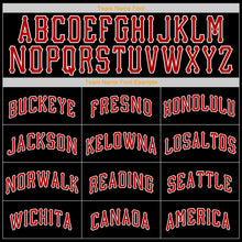 Load image into Gallery viewer, Custom Black Red-White Authentic Baseball Jersey