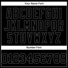 Load image into Gallery viewer, Custom Black Steel Gray Authentic Baseball Jersey