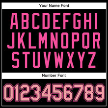Load image into Gallery viewer, Custom Black Medium Pink-Pink Authentic Baseball Jersey