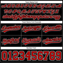 Load image into Gallery viewer, Custom Black Red-White Authentic Basketball Shorts