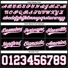 Load image into Gallery viewer, Custom Black White-Pink Authentic Basketball Shorts