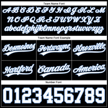 Load image into Gallery viewer, Custom Black White-Light Blue Authentic Basketball Shorts