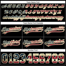 Load image into Gallery viewer, Custom Black Vintage USA Flag Maroon-Cream Authentic Basketball Shorts