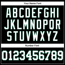 Load image into Gallery viewer, Custom Black White-Kelly Green Authentic Throwback Basketball Jersey