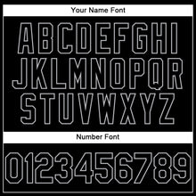 Load image into Gallery viewer, Custom Black Gray-Steel Gray Authentic Throwback Basketball Jersey