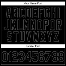 Load image into Gallery viewer, Custom Black Steel Gray Authentic Throwback Basketball Jersey