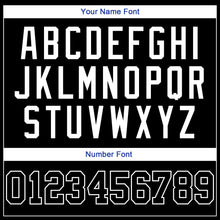 Load image into Gallery viewer, Custom Black White Authentic Throwback Basketball Jersey